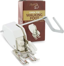 Open Toe Walking Foot for Quilting and Sewing Through Multiple Layers & Match...