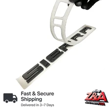 1PC BLACK SIERRA REPLACEMENT FOR GMC REAR, DOORS, TAILGATE EMBLEM BADGE DECAL