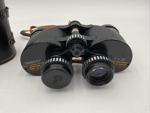 Vintage Tasco Binoculars Model No.118 7X35 578 Feet at 1000 Yards Feather Weight - Picture 6 of 15