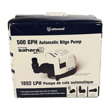 Attwood Marine Sahara Mk2 S500 Bilge Pump 500 Gph - 12V Automatic 5505-7