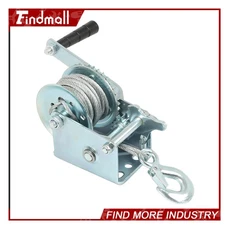 Findmall 600lbs 26ft Steel Cable Hand Winch Crank Gear Winch ATV Boat Trailer