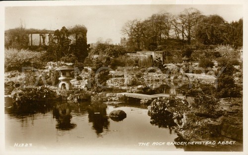 RPPC Rock Garden Newstead Abbey Notts VTG 1930s Postcard Valentine’s (A25) - Picture 1 of 2