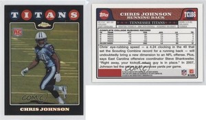 2008 Topps Chrome Refractor Chris Johnson #TC186 Rookie RC