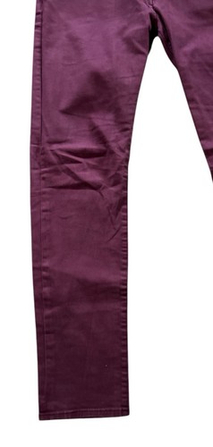 Burberry Brit Men's Five Pockets Slim Straight Stretch Burgundy Pants Size 36x32 - Picture 6 of 20