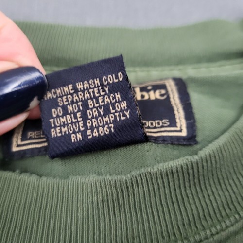 Camicia VINTAGE Abercrombie & Fitch uomo L perdenti passeggio calcio maglia verde * - Foto 14 di 16