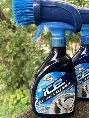 Turtle Wax Ice All Wheel Cleaner 23oz 2 Spray Bottles w Brush Discontinued HTF - Picture 2 of 7