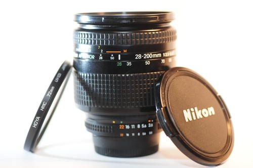 Nikon AF D Nikkor 28-200mm f/3.5-5.6 IF FX lens NICE for FM2 F100 D7500 D850 DF - Picture 1 of 8