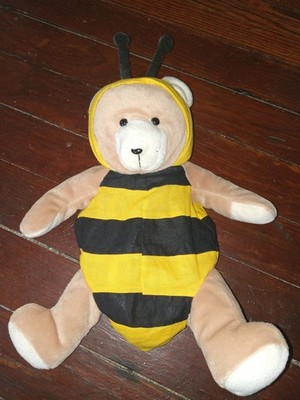 MARY KAY BEE Costume BEAR 13  Zipper Purse Bag Carrier Plush Stuffed Animal