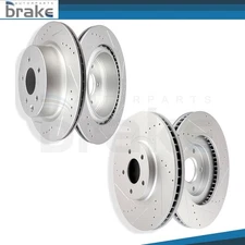 Front + Rear Brake Rotors For 2009-2017 For Nissan 370Z 06-10 Infiniti M45/M35