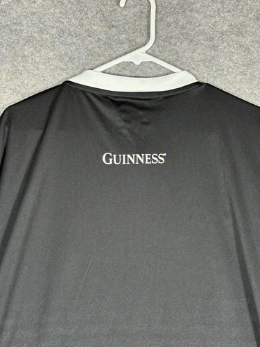 Arth Guinness Soccer Ireland Polyester T-Shirt Black White Size XXL EUC - Picture 12 of 13