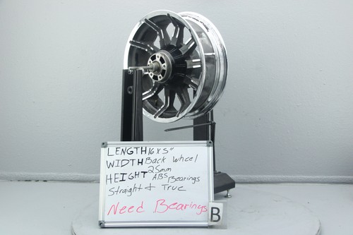 2015 Harley Electra Glide 16" x 5.00" Rear Back Wheel IMPELLER 25mm ABS #4046 - Picture 18 of 20