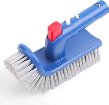 Sepetrel Pool Brush Head for Cleaning Walls,Steps & Corners,Rotatable Blue 