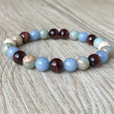 Angelite Power Stone for Healing & Good Luck, Human Relations, Used