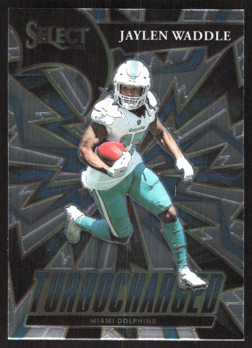 6001G 2021 Panini Select #TUR-9 Jaylen Waddle Turbocharged