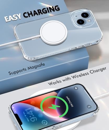 Magnetic for iPhone 14 Case Full Body, [Design iPhone 14 6.1" Magnetic Clear - Picture 6 of 7
