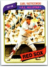 #720 Carl Yastrzemski - Boston Red Sox 1980 Topps MLB Baseball Card