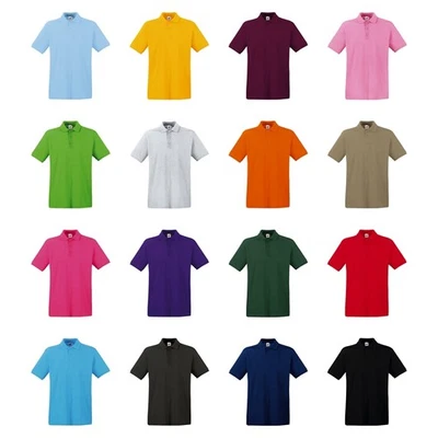 Fruit of the Loom Poloshirt Herren Premium Polo 100% Baumwolle S-3XL Polo-Shirt - Bild 1 von 2