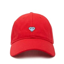 Diamond Baseball Cap Embroidered Cotton Adjustable Dad Hat