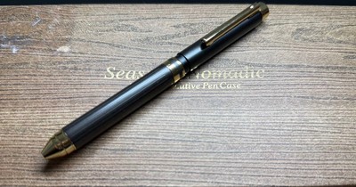 Zebra Multi-function Pen Sharbo X Premium TS10 Black Gold #dbb39e