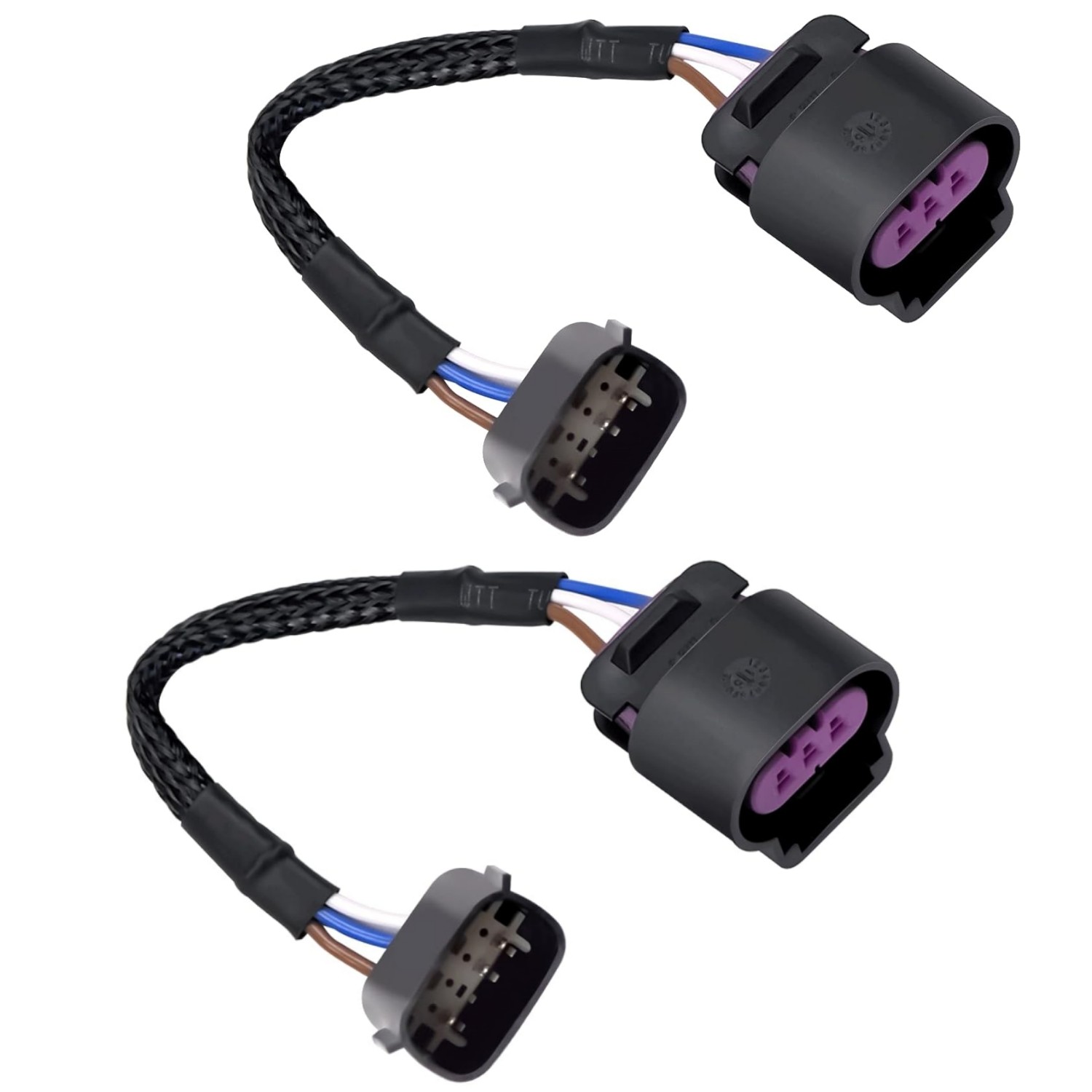 2Pcs LF552H HID to LED Headlight Adapter Wire Harness For 2009-2014 Ford F-150