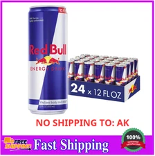 Red Bull Energy Drink, 12 Fl Oz, 24 Cans 12 Oz (Pack of 24), Drink