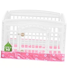 Dog Playpen Bottom Pad Fits for 36 Inch 4 Panels Exercise Pet Playpen, Dog Pink