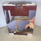 Brass Piano Desk Lamp Adjustable Shade Heavy Duty UL Listed New Old Stock 