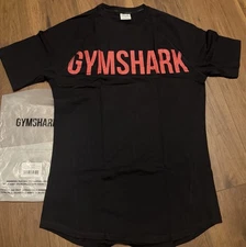 Gymshark Prime T-shirt. Size- XL New, unworn! Muscle fit. Black & Red.