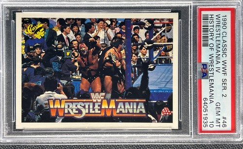 1990 Classic WWF History of Wrestlemania ** DEMOLITION ** #46 💎PSA 10 💎 - Picture 1 of 3