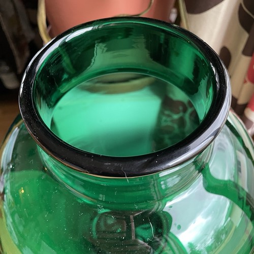Vintage Blenko Glass Ginger Jar #7229L Emerald Green John Nickerson NO LID - Picture 3 of 7