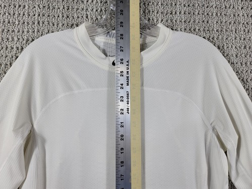 Nike Pro Mens Hypercool Fitted 3/4 Sleeve Shirt Sz Small White MLB Collection - Picture 6 of 11