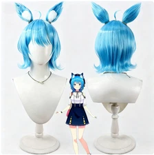 Hot Anime Souya Ichika Cosplay Short Wigs ears Hair Party Comicon Hairpiece