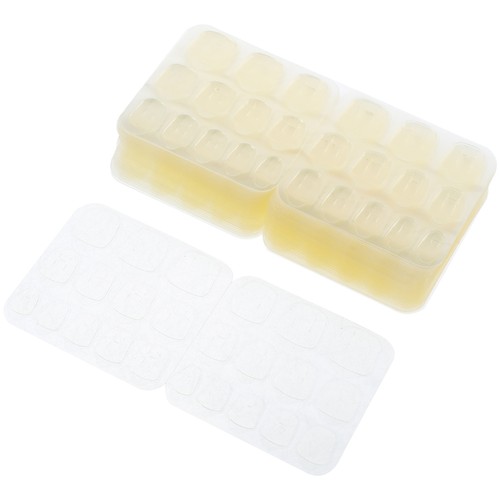 50 Hojas de Pestañas Adhesivas para Prensar Uñas Pegamento Doble Lateral Pegatina