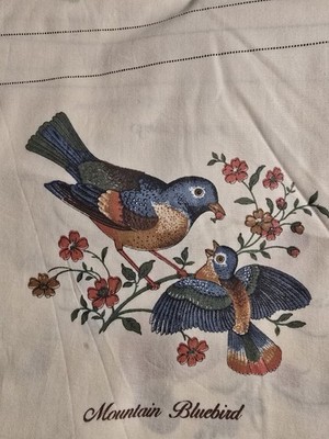 Joan Kessler Vintage Concord Fabric With 10 Different Birds