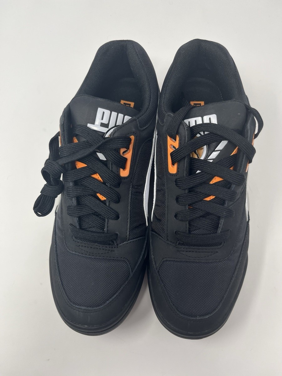 US Size 8 PUMA Palace Guard Black White Orange Men display picture 2