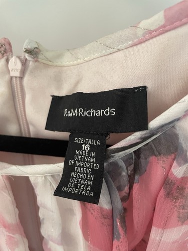 Floral Dress Size 16 Pink - Picture 3 of 9
