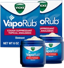 Vicks Vaporub, Original, Cough Suppressant, Topical Chest Rub & Analgesic Ointme