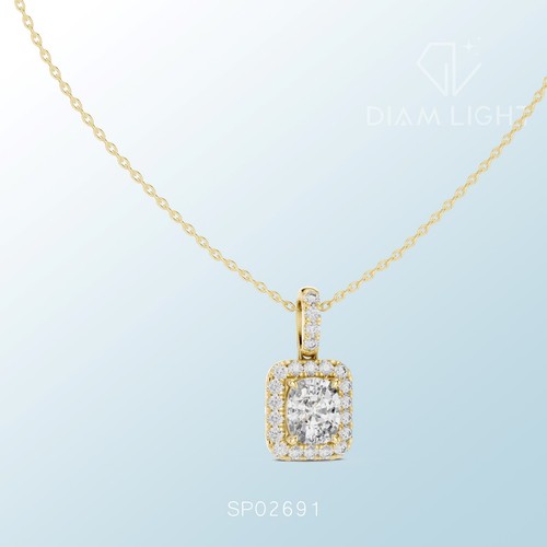 IGI Certified 3.77 Carat Lab Grown Diamond Pendant Necklace 14k White Gold - Picture 9 of 12