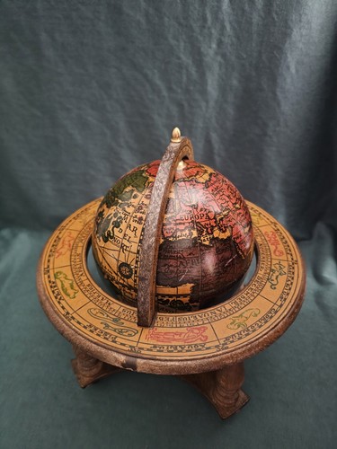 Vintage Zodiac  Music Box Old World Globe - Made in Italy - Picture 2 of 11