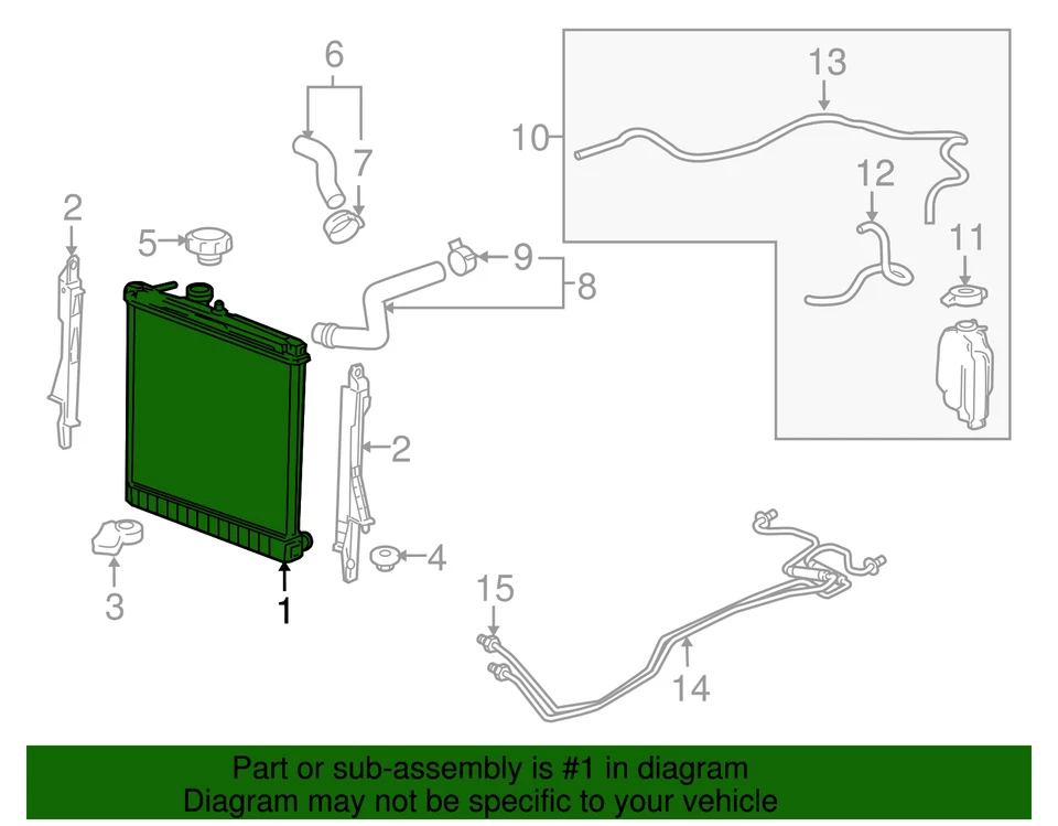 Radiador GM 25964054 genuino Foto 4 de 4
