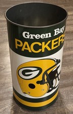Vintage 19 Inch Nfl Green Bay Packers Garbage Trash Bin Can Pk Products