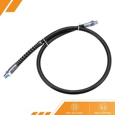 Grease Gun Hose 31.5" 10000 PSI Spring Flex High Pressure Quick Release Grease