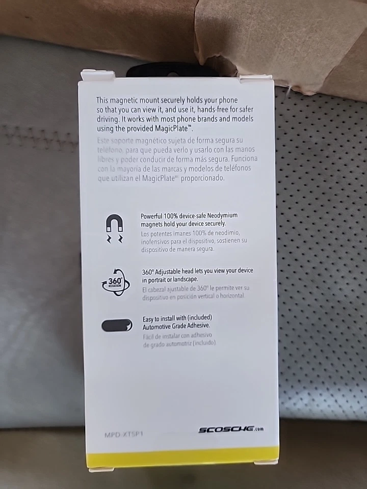 Scosche MagicMount Pro Magnetic Dash Mount - Black/Silver Open Box - Image 2 of 4