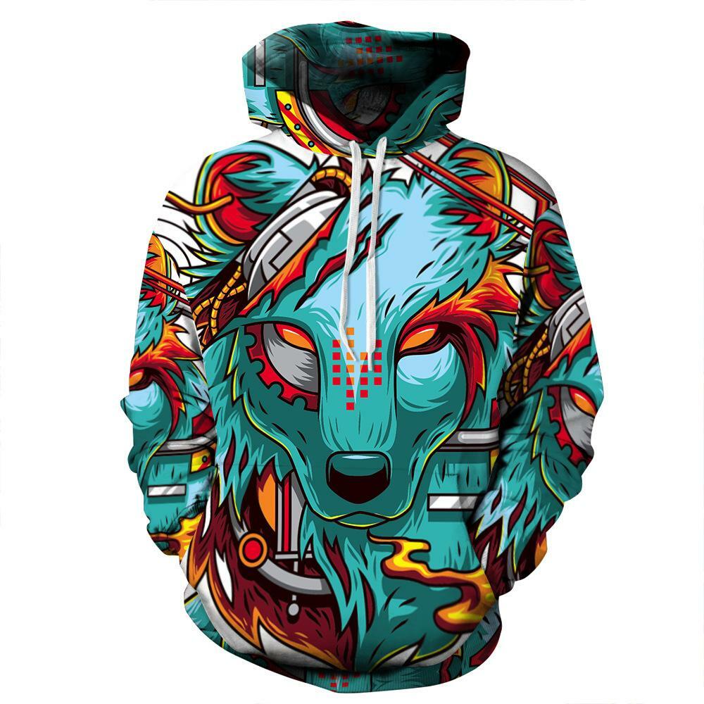 Hoodie wolf 3d sale