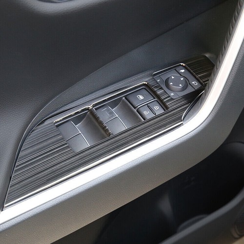 For Toyota RAV4 2019-2023 Black steel Window Lock Lift Switch Button Panel Trim - Picture 9 of 9