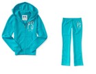 NWT AEROPOSTALE GIRLS PS KIDS 2 PIECE OUTFIT ZIP UP HOODIE AND SWEATPANTS NEW