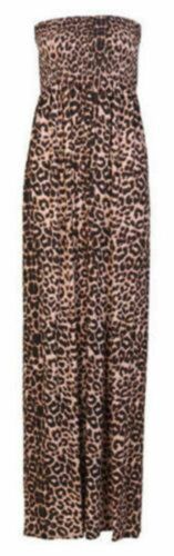 New Women Ladies Plus Size Printed Sheering Boob Tube Stretch Maxi Dress (8-22) - Picture 11 of 11