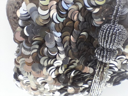 Vintage Sequin Bag Purse Gatsby Style for Bridal Wedding Formal Eve - Picture 13 of 17