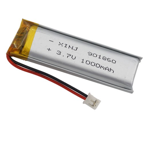 3.7V 1000mAh 3.7Wh Rechargeable Li-Polymer Li Lipo Battery 901860 JST 2pin Plug - Picture 16 of 17