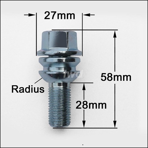 20x WHEEL BOLTS FOR PORSCHE BOXSTER 986 987 981 718 (OE STYLE) ALLOY LUG NUT - Picture 5 of 6
